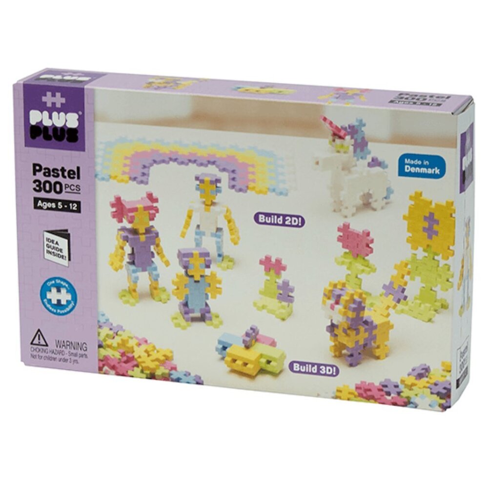 Plus-Plus 300 pc Pastel Building Set Made in Denmark New Sealed For Age 5+